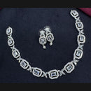 Manisha Jewellery Silver Plated American Diamonds Necklace Set