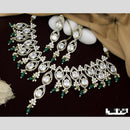 Manisha Jewellery Gold Plated Polki Kundan And Beads Necklace Set