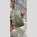 Manisha Jewellery Silver Plated Austrian Stone Bangles Set