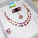 Manisha Jewellery Gold Plated Crystal Stone Necklace Set