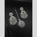 Manisha Jewellery Silver Plated American Diamond Dangler Earrings