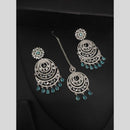 Manisha Jewellery Silver Plated American Diamond Dangler Earrings