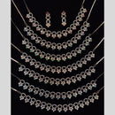 Manisha Jewellery Gold Plated Austrain Stone Necklace Set