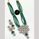Manisha Jewellery Radiant Layers Elegant Beads and Crystal Long Necklace Set