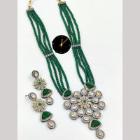 Manisha Jewellery Radiant Layers Elegant Beads and Crystal Long Necklace Set