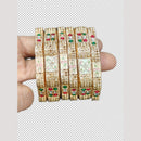 Manisha Jewellery Antique Pota And Meenakari Work Bangles Set 