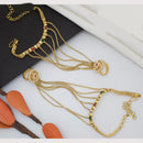 Manisha Jewellery Classic Traditional Pota And Pearl Hand Harness
