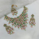 Manisha Jewellery Styled to Shine Crystal Stone And Beads Elegant  Necklace Set