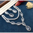 Manisha Jewellery Sparkle Blossom Crystal And Austrain Stone Evening Spark Necklace Set