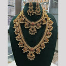 Manisha Jewellery Pota Stone and Pearl Necklace Combo Set