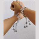 Manisha Jewellery Tribal Fusion Hand Harness with Bells