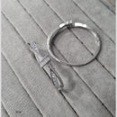 Manisha Jewellery Silver Glow Rhodium Kada (Single Piece Only)