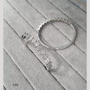 Manisha Jewellery Silver Glow Rhodium Kada (Single Piece Only)