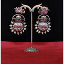 Manisha Jewellery Designer Oxidised Plated Pearl And Temple Art Dangler Earrings