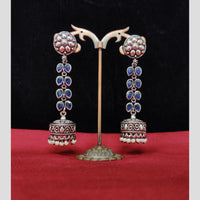 Manisha Jewellery Elegant Oxidised Pearl Jhumki Earrings