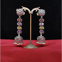 Manisha Jewellery Elegant Oxidised Pearl Jhumki Earrings