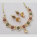 Manisha Jewellery Gold Plated Polki Kundan And Pearls Necklace Set