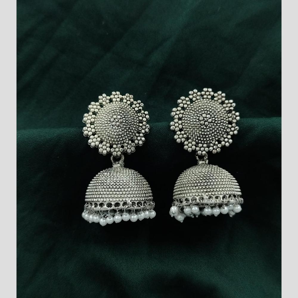 Manisha Jewellery Oxidised Jhumka Earrings – Boho Chic Ethnic Style