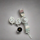 Manisha Jewellery American Diamond Earrings and Bracelet Set