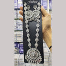 Manisha Jewellery Elegant Oxidised Plated Kundan Long Oxidised Necklace Set