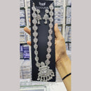 Manisha Jewellery Elegant Oxidised Plated Kundan Long Oxidised Necklace Set