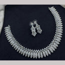 Manisha Jewellery Elegant Rhodium Plated Austrian Stone Necklace Set