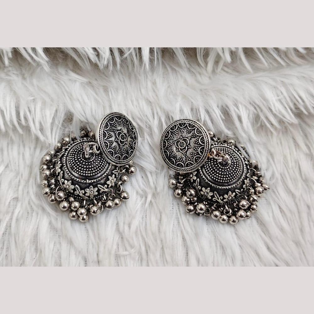 Manisha Jewellery Elegant Oxidised Plated Jhumki Earrings