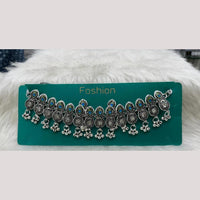 Manisha Jewellery Elegant Oxidised Plated Pota Stone Design Necklace Set