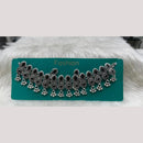 Manisha Jewellery Elegant Oxidised Plated Pota Stone Design Necklace Set