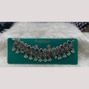 Manisha Jewellery Elegant Oxidised Plated Pota Stone Design Necklace Set