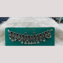 Manisha Jewellery Elegant Oxidised Plated Pota Stone Design Necklace Set