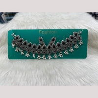 Manisha Jewellery Elegant Oxidised Plated Pota Stone Design Necklace Set
