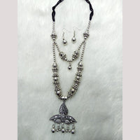 Manisha Jewellery Classic Oxidised Jewellery Beads Necklace Set