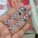 Manisha Jewellery Austrian Stone Elegant Leaf Design with Colored Drops
