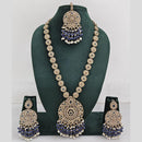 Manisha Jewellery Crystal And Pearl Long Necklace Set