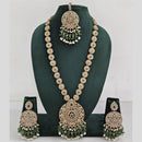 Manisha Jewellery Crystal And Pearl Long Necklace Set