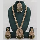 Manisha Jewellery Crystal And Pearl Long Necklace Set