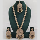 Manisha Jewellery Crystal And Pearl Long Necklace Set