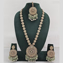 Manisha Jewellery Crystal And Pearl Long Necklace Set
