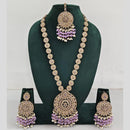 Manisha Jewellery Crystal And Pearl Long Necklace Set