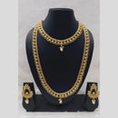 Manisha Jewellery Antique Double Layer with Pearl Drop Necklace Set