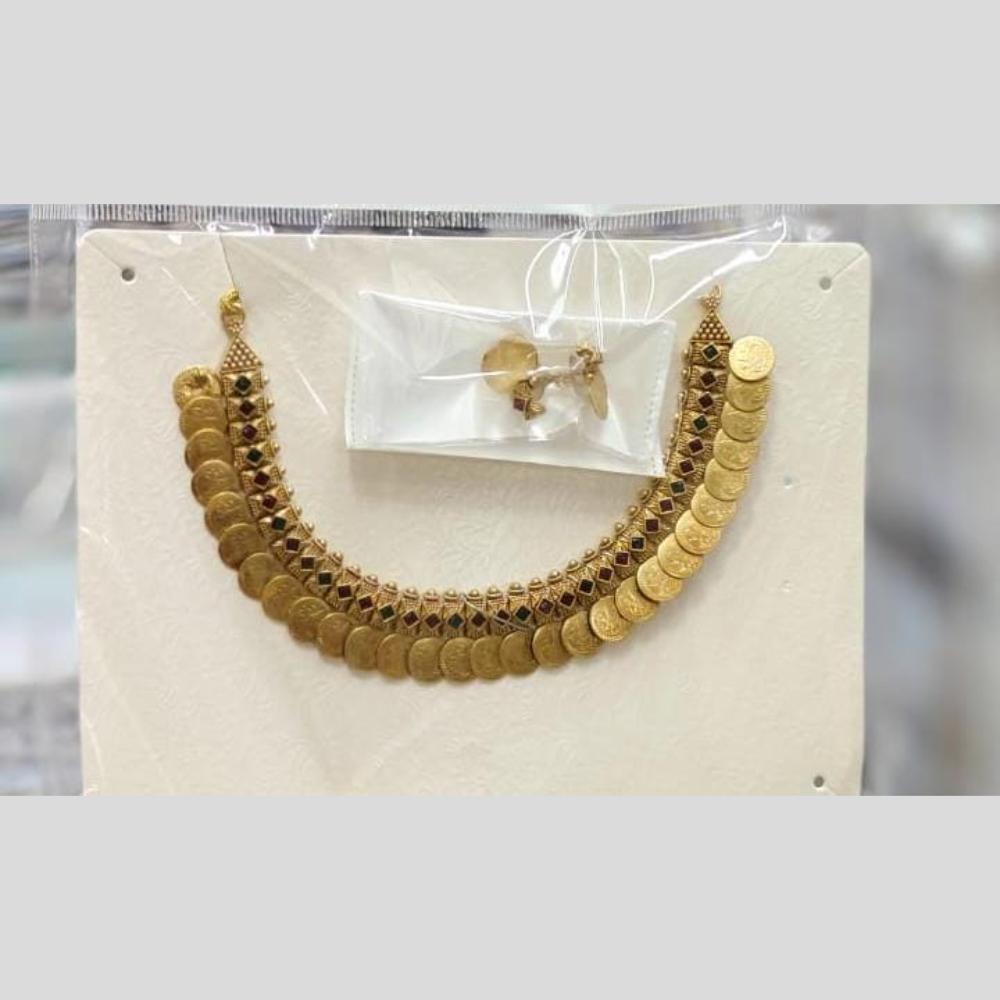 Manisha Jewellery Traditional South Indian Kasu Necklace Set