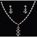 Manisha Jewellery Dazzling American Diamond  Necklace and Earrings