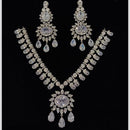 Manisha Jewellery Shimmer Premium American Diamond Necklace Set