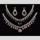 Manisha Jewellery Majesty American Diamond Necklace Set