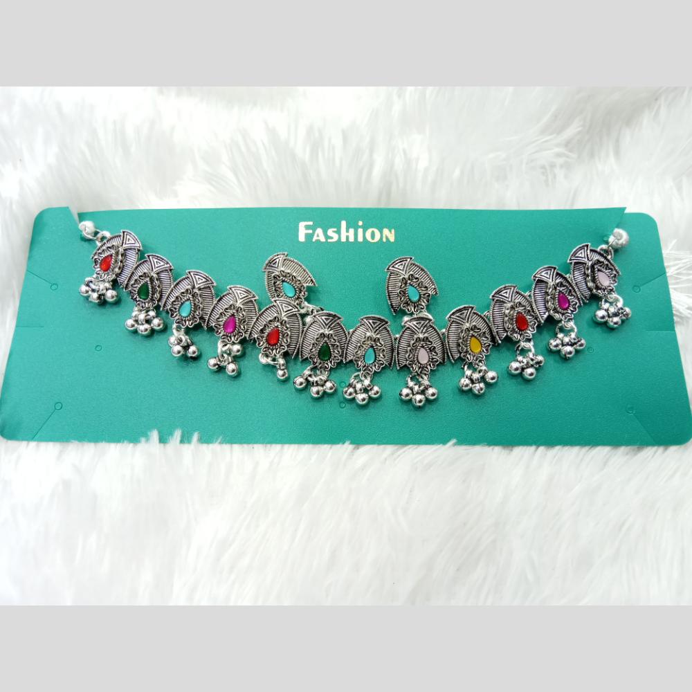 Manisha Jewellery Navratri Special Oxidised Necklace Set