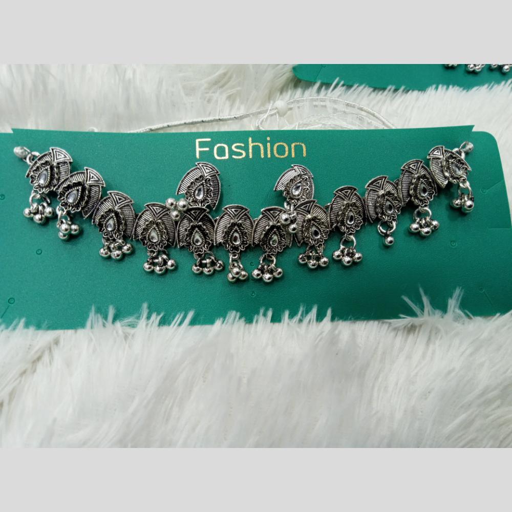 Manisha Jewellery Navratri Special Oxidised Necklace Set