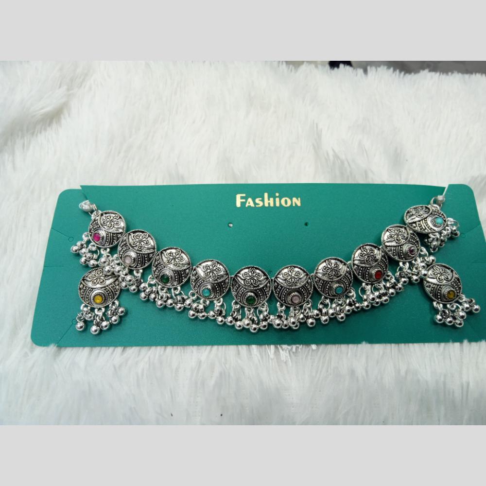 Manisha Jewellery Navratri Special Oxidised Necklace Set