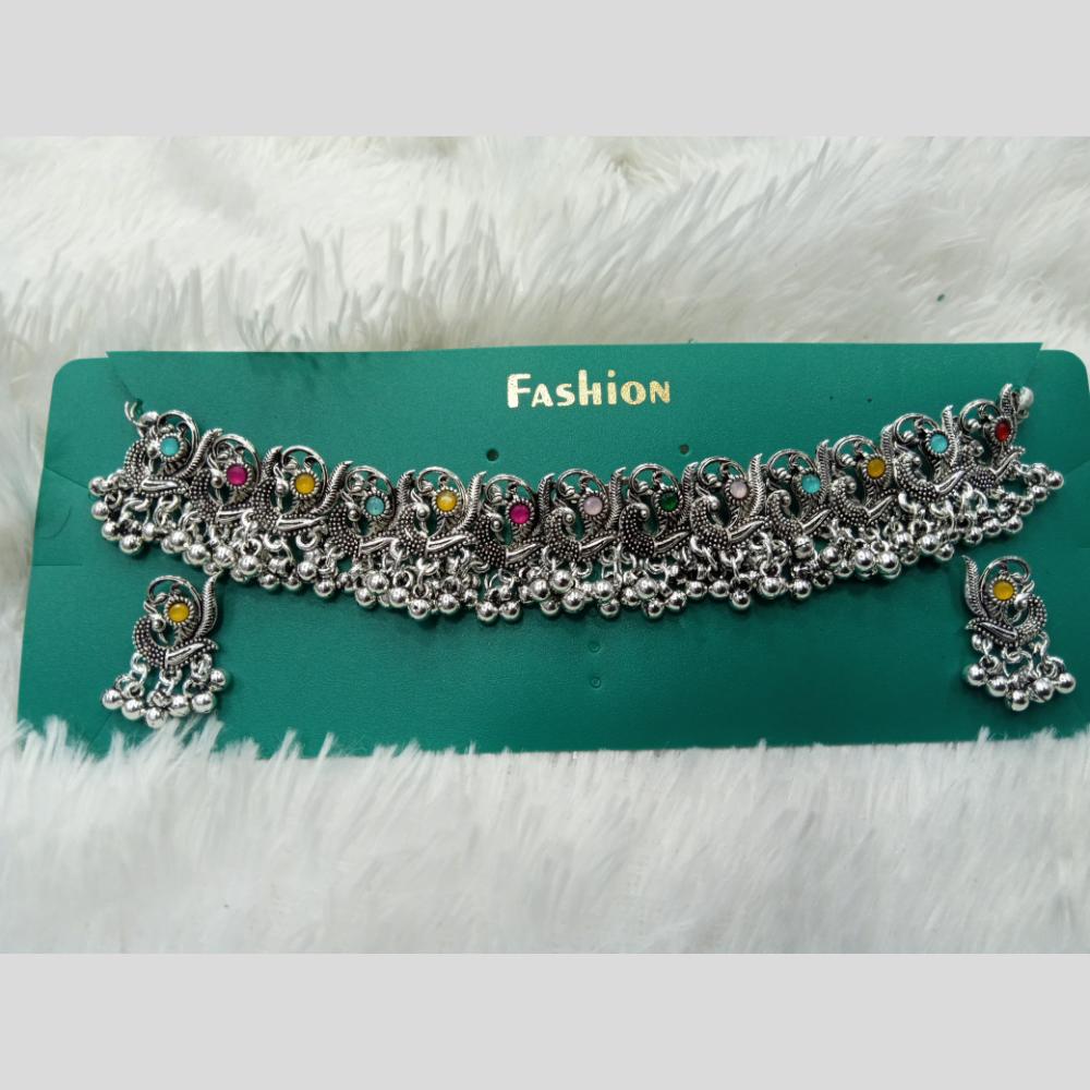 Manisha Jewellery Navratri Special Oxidised Necklace Set