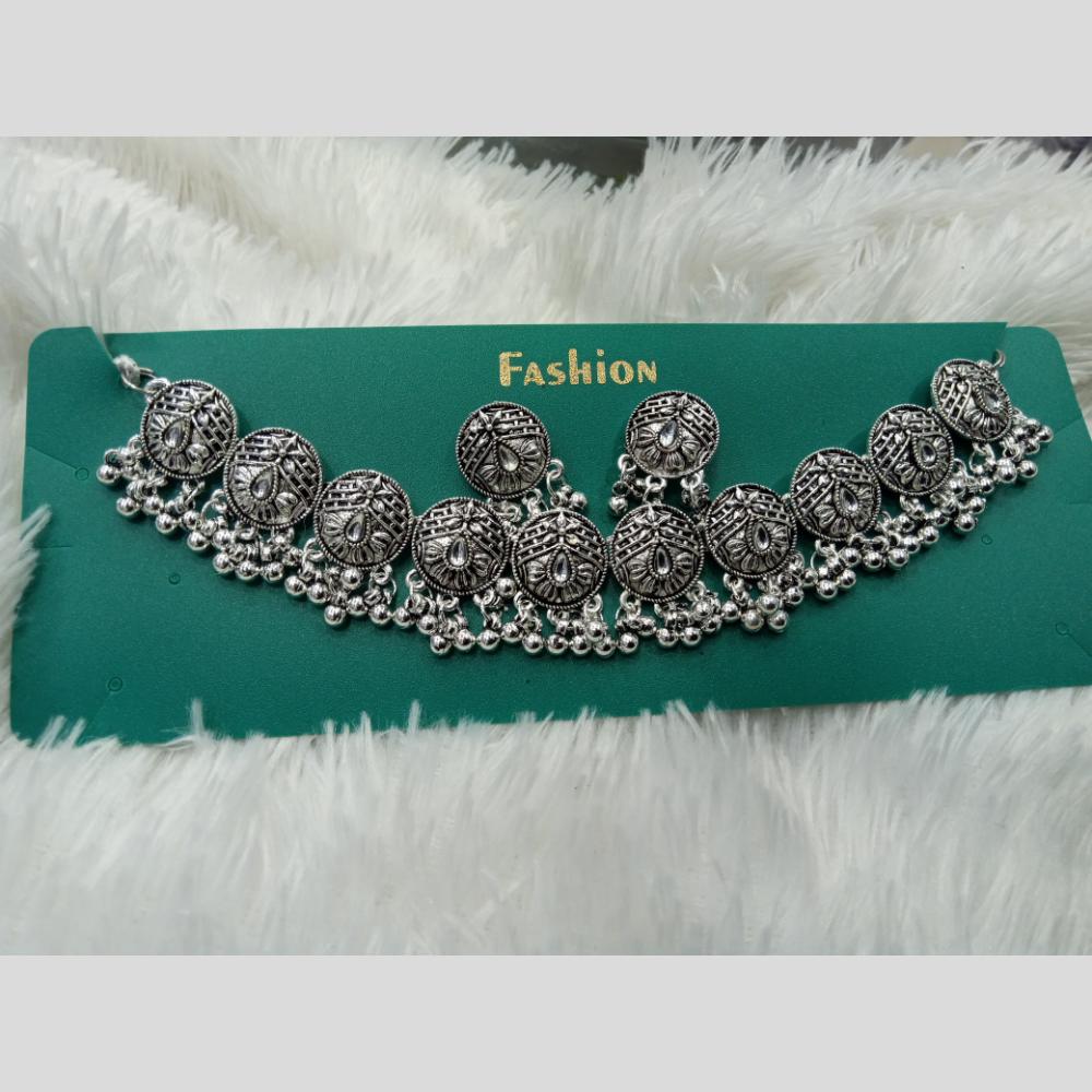 Manisha Jewellery Navratri Special Oxidised Necklace Set